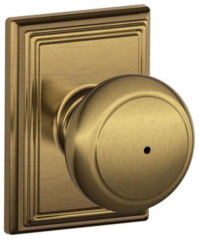 Schlage F40AND609ADD Addison Collection Andover Privacy Knob